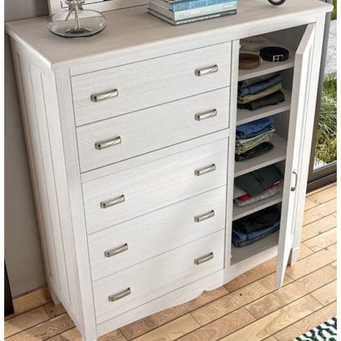 CÓMODA CON PUERTA AMBERES GRUPO SEYS 108 CM 2