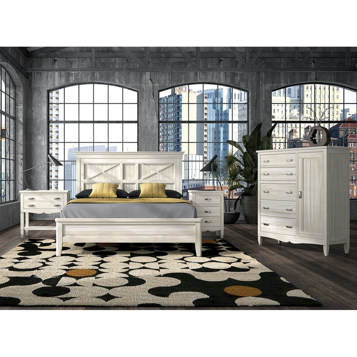 CÓMODA CON PUERTA AMBERES GRUPO SEYS 108 CM 5