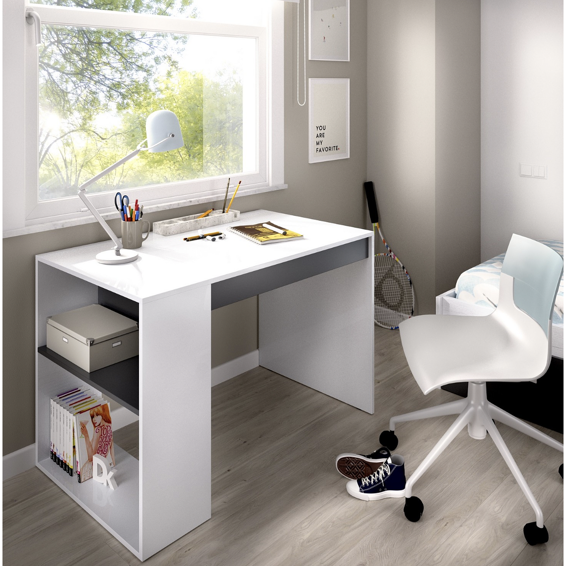 ESCRITORIO MODERNO TEO DE 115CM 3