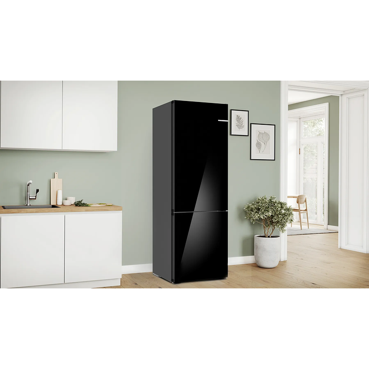 Serie 6 Frigorífico combinado de libre instalación 203 x 70 cm Negro 2