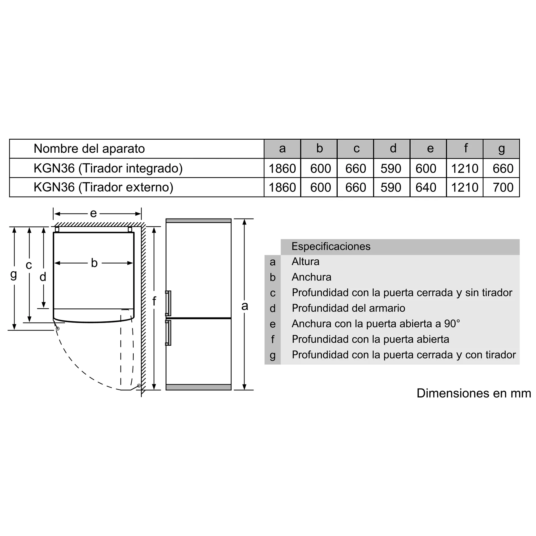 Serie 4 Frigorífico combinado de libre instalación 186 x 60 cm Acero cepillado antihuellas