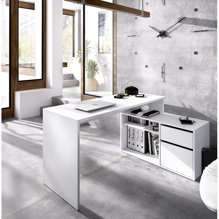 ESCRITORIO MODERNO L ROX DE 139 X 92 X 75 CM 1