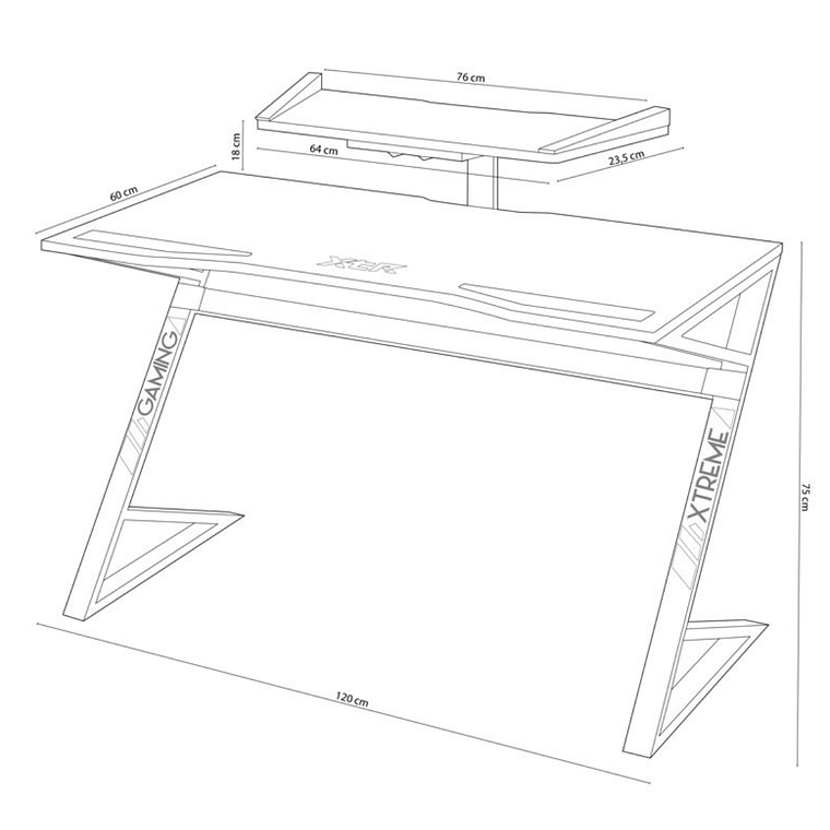 ESCRITORIO GAMER XTR PRO 120 CM 4
