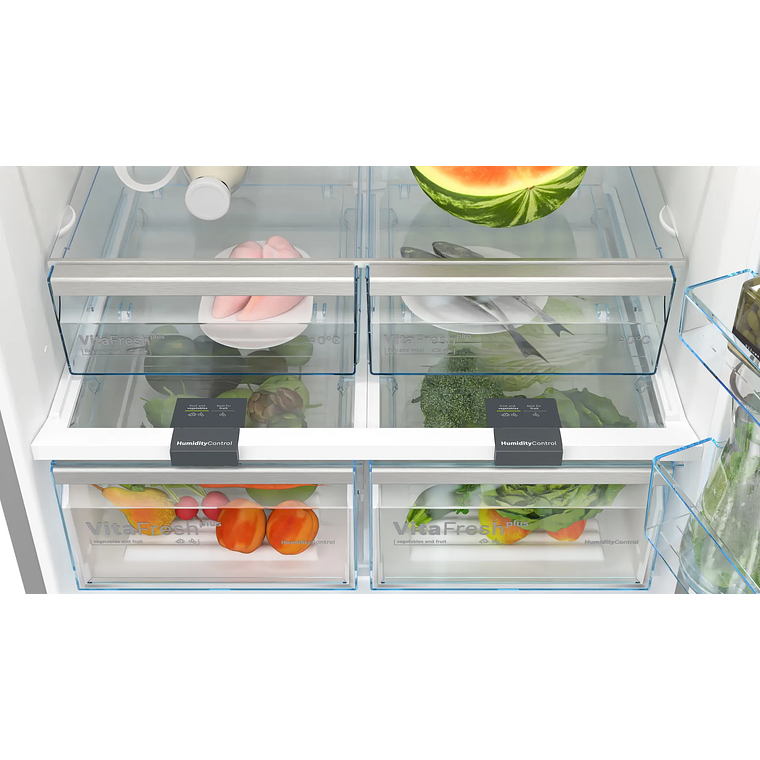 Serie 4 Frigorífico combinado de libre instalación 186 x 86 cm Acero cepillado antihuellas 5