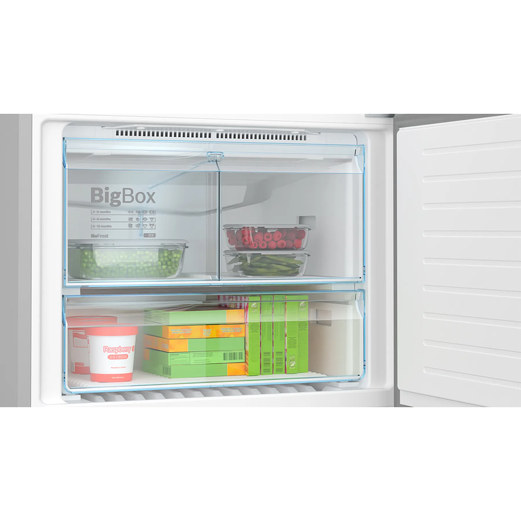 Serie 4 Frigorífico combinado de libre instalación 186 x 86 cm Acero cepillado antihuellas 6