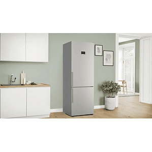 Serie 6 Frigorífico combinado de libre instalación 203 x 70 cm Acero cepillado antihuellas