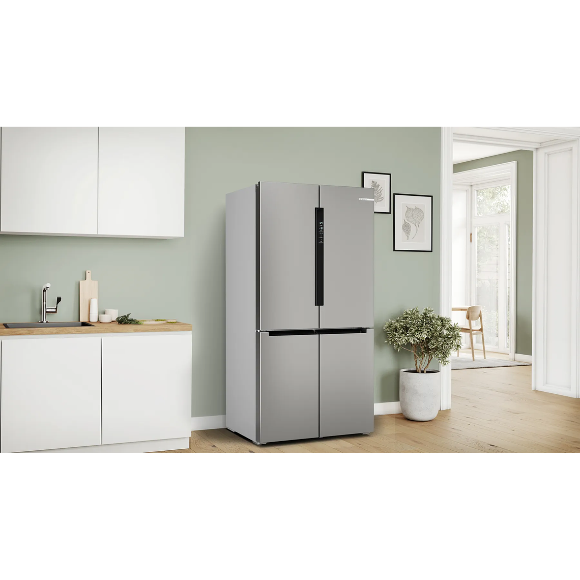 Serie 4 Multipuerta 183 x 90.5 cm Acero cepillado antihuellas 2