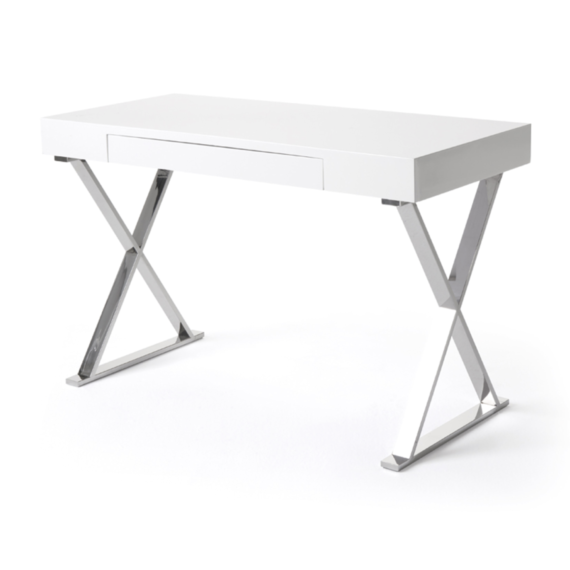 ESCRITORIO MODERNO LACADA BLANCO DE 120 X 76 CM 1