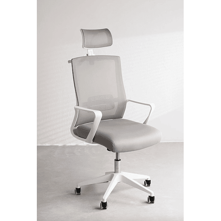 Silla de Oficina con Ruedas y Reposabrazos Teill Colors Gris Claro