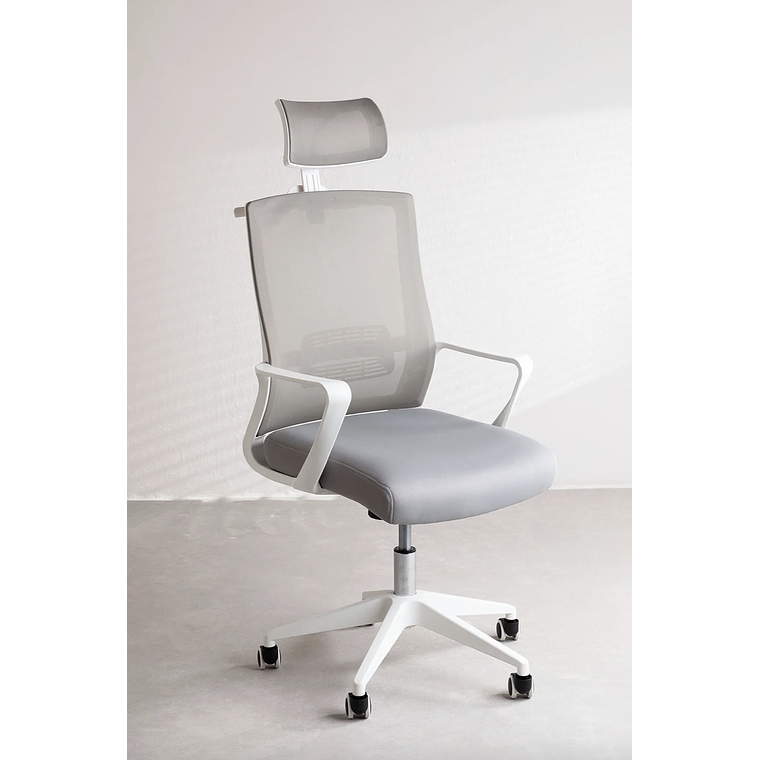 Silla de Oficina con Ruedas y Reposabrazos Teill Colors Gris Claro 2