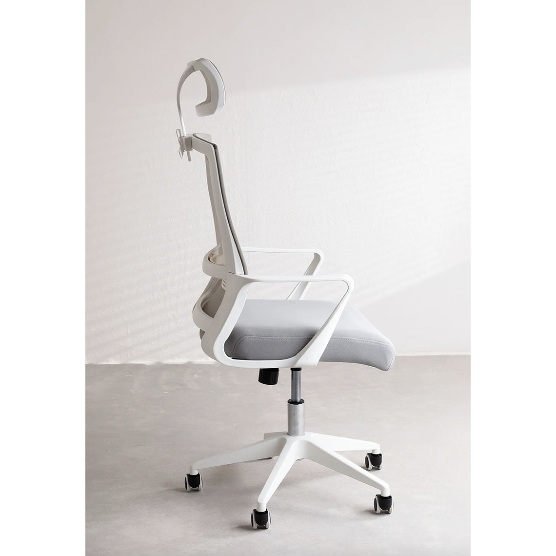 Silla de Oficina con Ruedas y Reposabrazos Teill Colors Gris Claro 3