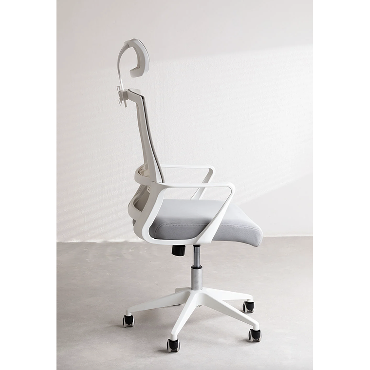 Silla de Oficina con Ruedas y Reposabrazos Teill Colors Gris Claro 3