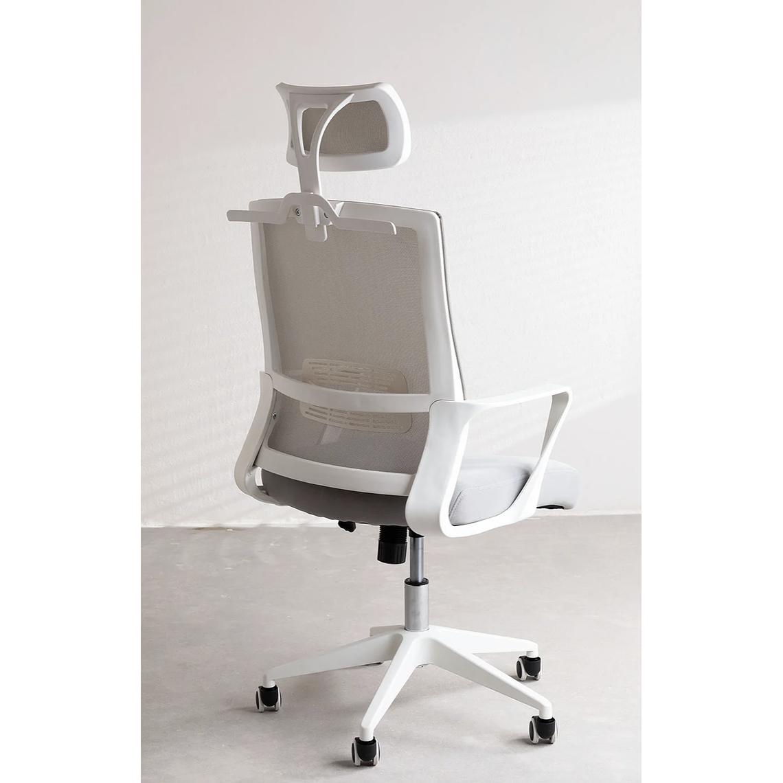 Silla de Oficina con Ruedas y Reposabrazos Teill Colors Gris Claro 4