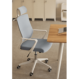 Silla de Oficina con Ruedas y Reposabrazos Teill Colors Azul Niagara