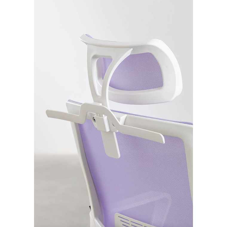 Silla de Oficina con Ruedas y Reposabrazos Teill Colors Violeta Lavanda 7
