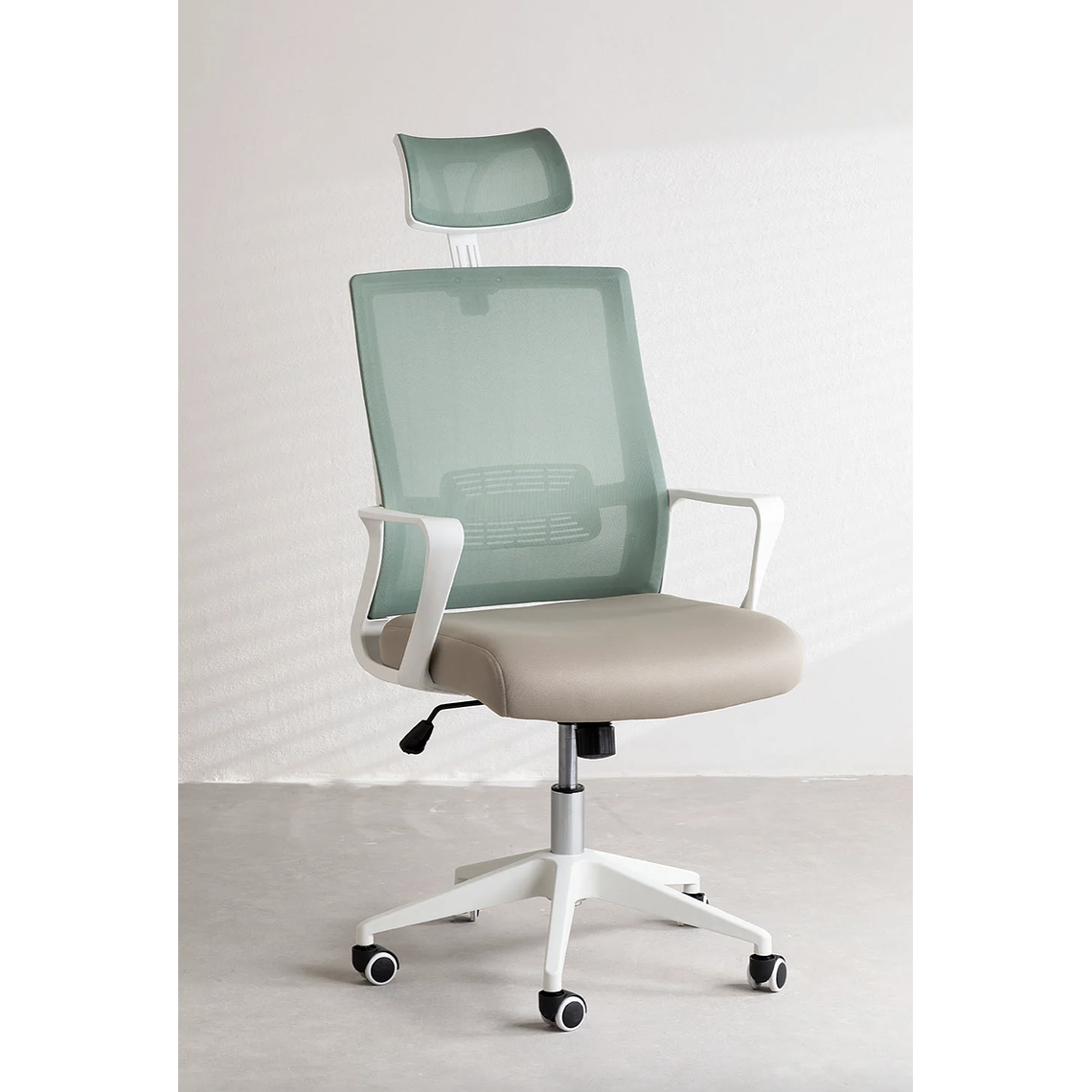 Silla de Oficina con Ruedas y Reposabrazos Teill Colors Beige Lino 2