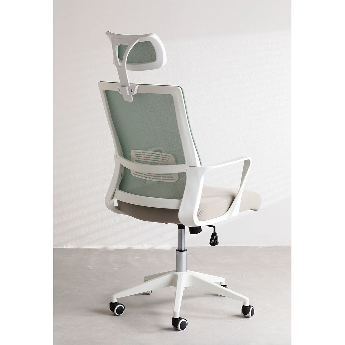 Silla de Oficina con Ruedas y Reposabrazos Teill Colors Beige Lino 4