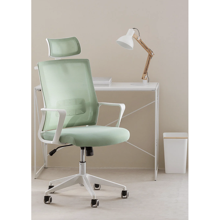 Silla de Oficina con Ruedas y Reposabrazos Teill Colors Mousse Celadon 1