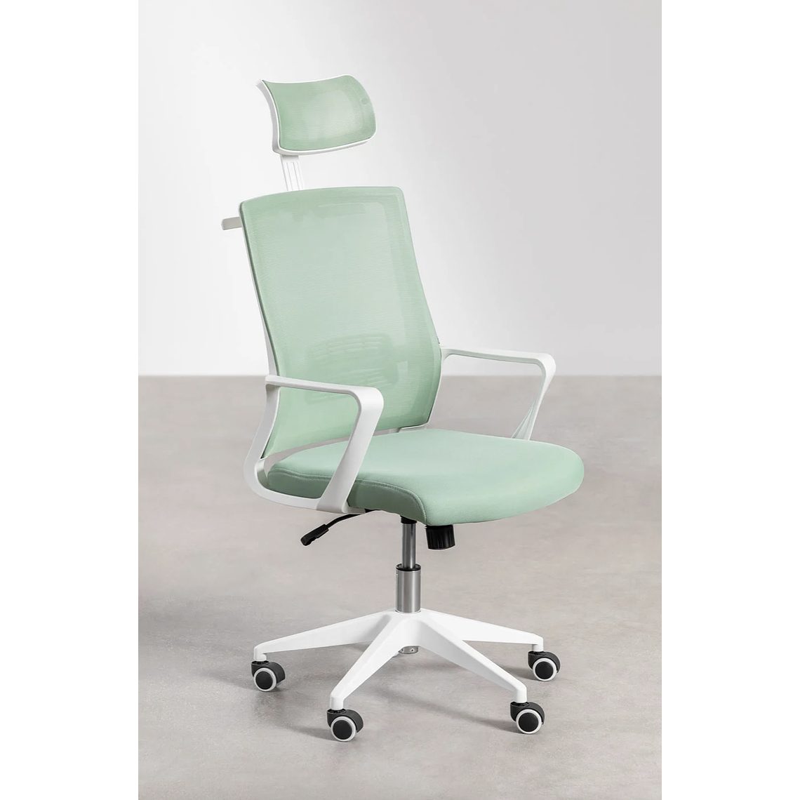 Silla de Oficina con Ruedas y Reposabrazos Teill Colors Mousse Celadon 2