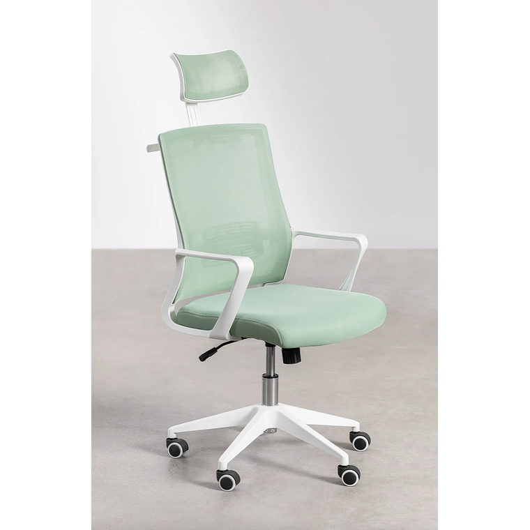 Silla de Oficina con Ruedas y Reposabrazos Teill Colors Mousse Celadon 2