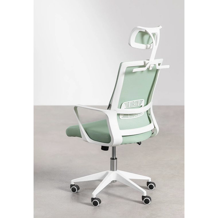 Silla de Oficina con Ruedas y Reposabrazos Teill Colors Mousse Celadon 4