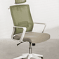 Silla de Oficina con Ruedas y Reposabrazos Teill Colors Verde Army Beige Lino - Miniatura 3