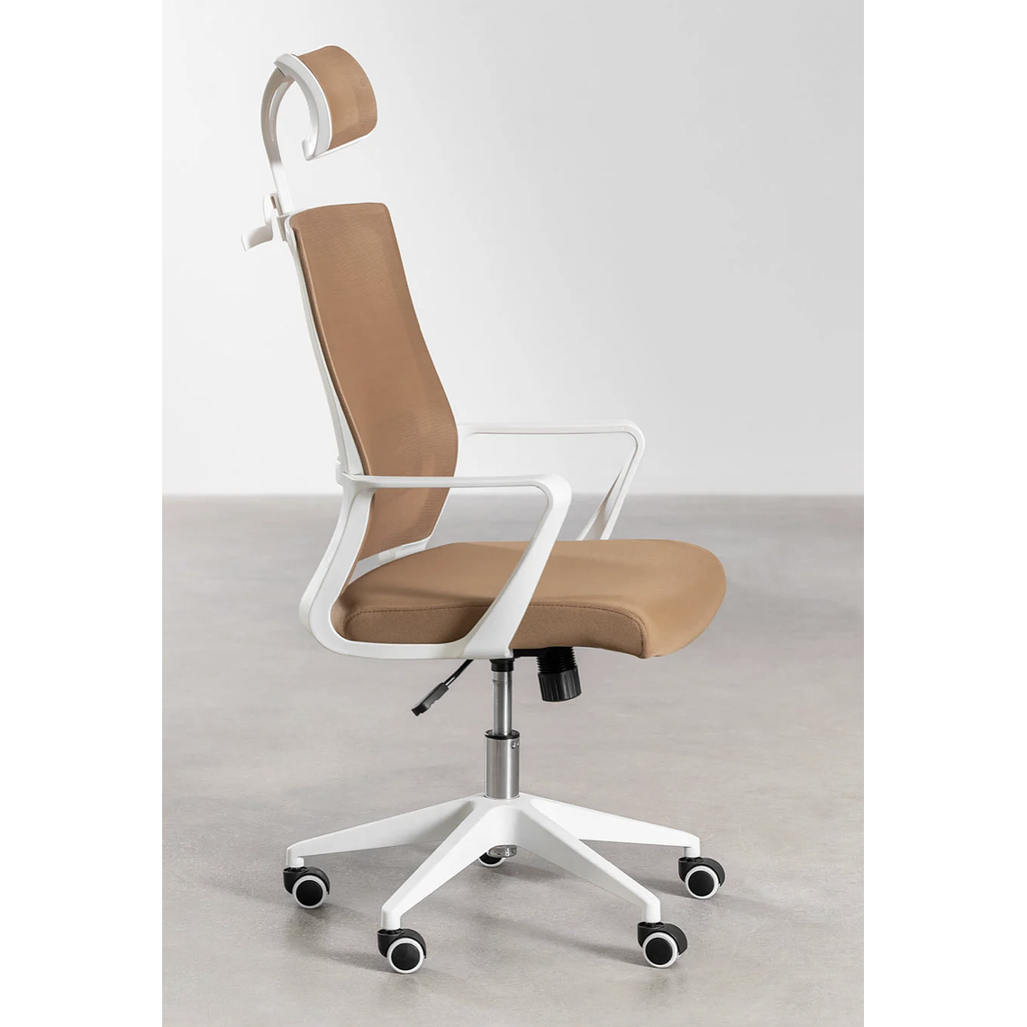 Silla de Oficina con Ruedas y Reposabrazos Teill Colors Camel Claro 3