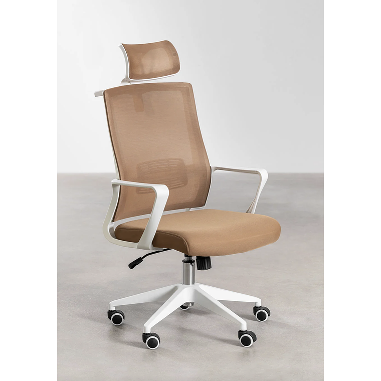 Silla de Oficina con Ruedas y Reposabrazos Teill Colors Camel Claro 5