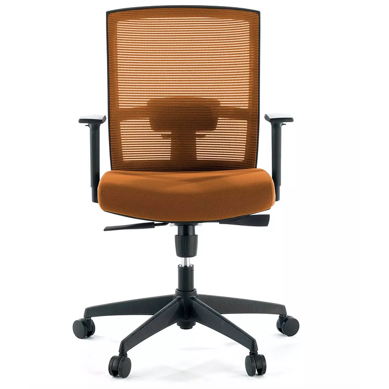 Silla de oficina ergonómica Akira, mecanismo sincro - Naranja 4