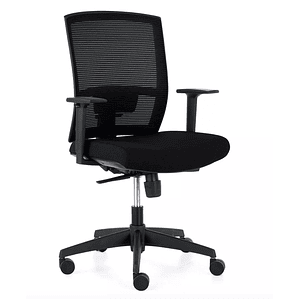 Silla de oficina ergonómica Akira, mecanismo sincro - Negro