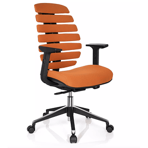 Silla Ergonómica Soul, espuma inyectada, Mecanismo Sincro - Naranja