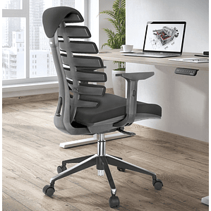 Silla Ergonómica Soul, espuma inyectada, Mecanismo Sincro - Negro