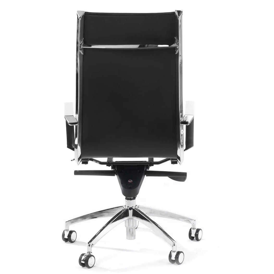 Silla de oficina diseño Brenton, marco de acero, respaldo alto - Negro 7