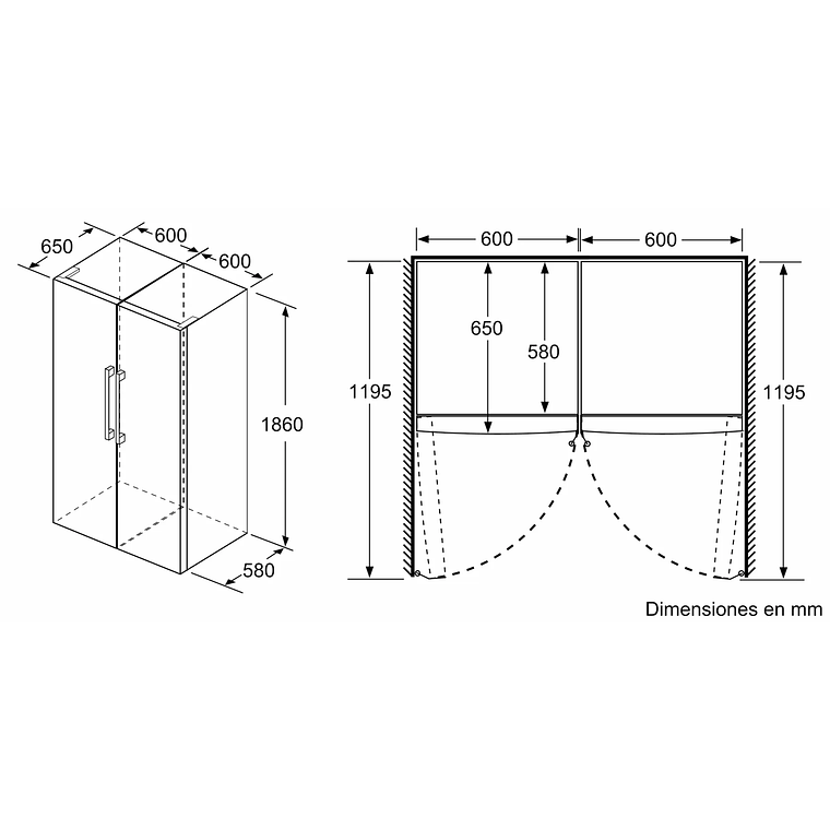 Serie 4 Frigorífico de libre instalación 186 x 60 cm Blanco 8