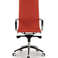 Silla de oficina diseño Brenton, marco de acero, respaldo alto - Rojo - Miniatura 2