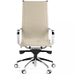 Silla de oficina diseño Brenton, marco de acero, respaldo alto - Beige - Miniatura 3