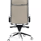 Silla de oficina diseño Brenton, marco de acero, respaldo alto - Beige - Miniatura 6