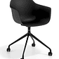 Silla Giratoria Alice, con ruedas - Negro - Negro - Miniatura 1