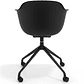 Silla Giratoria Alice, con ruedas - Negro - Negro - Miniatura 5