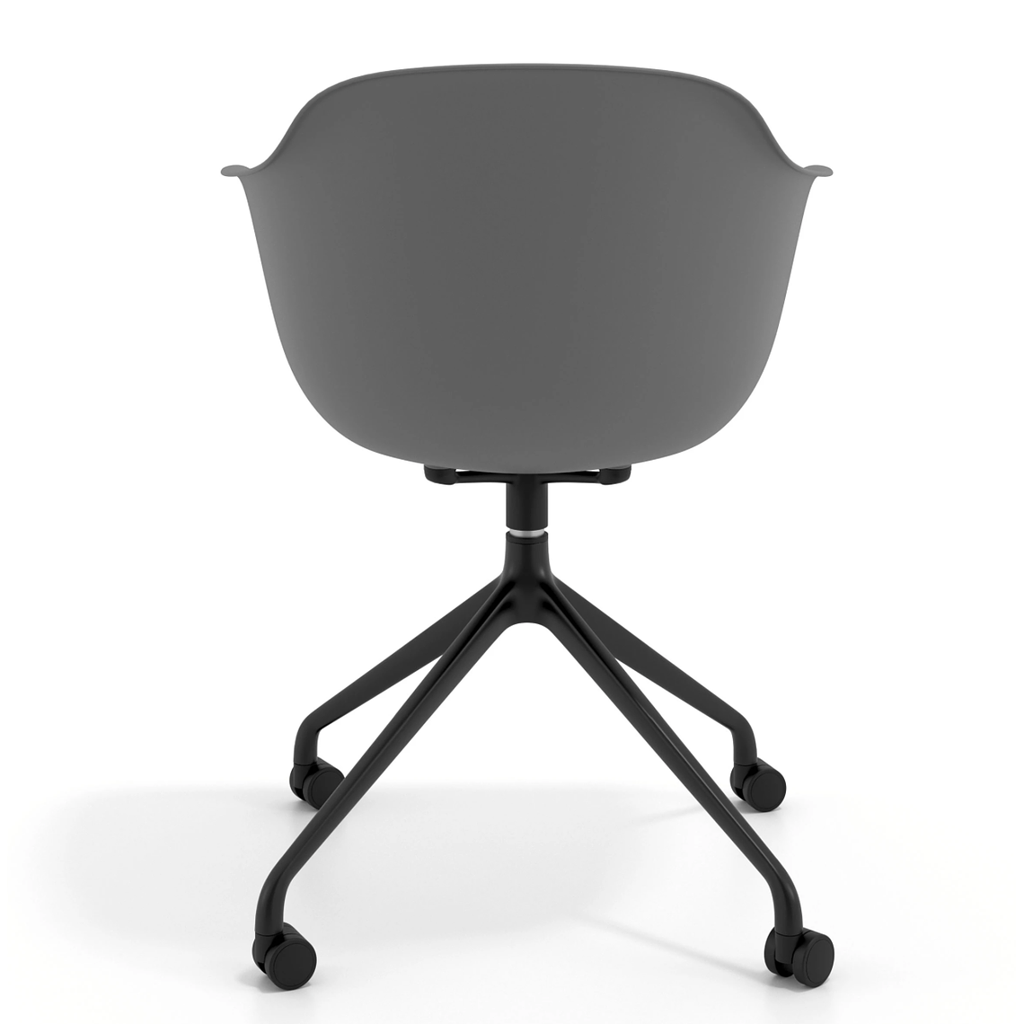 Silla Giratoria Alice, con ruedas - Negro - Antracita 5