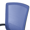 Silla para Estudiar Marko, silla escritorio, amplio asiento red - Azul