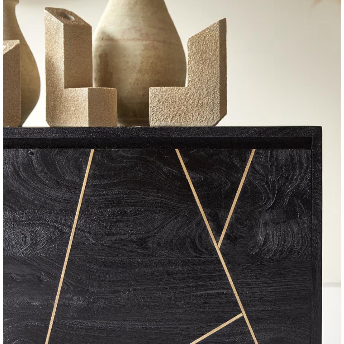 Mueble de TV en madera de mango macizo 150 cm 3