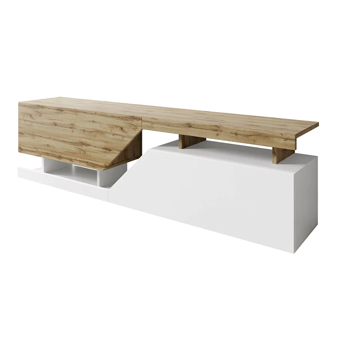 Mueble TV Utica 102 (Antracita + Wotan roble) 160 cm 2