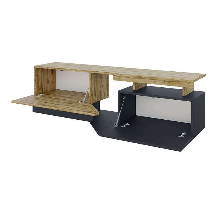 Mueble TV Utica 102 (Blanco + Wotan roble) 160 cm 3