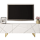 Mueble TV Merced M100 (Blanco + Blanco brillante) 180 cm - Miniatura 4