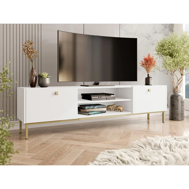Mueble TV Comfivo AB104 (Blanco) 180 cm 1