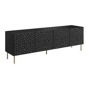 Mueble TV Charlotte 171 (Negro + Dorado) 190 cm
