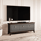 Mueble TV Austin BA102 (Gloss antracita + Roble oscuro) 160 cm - Miniatura 1