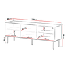 Mueble TV Charlotte V102 150 cm