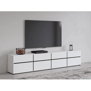 Mueble TV Austin BC101 (Blanco) 224 cm